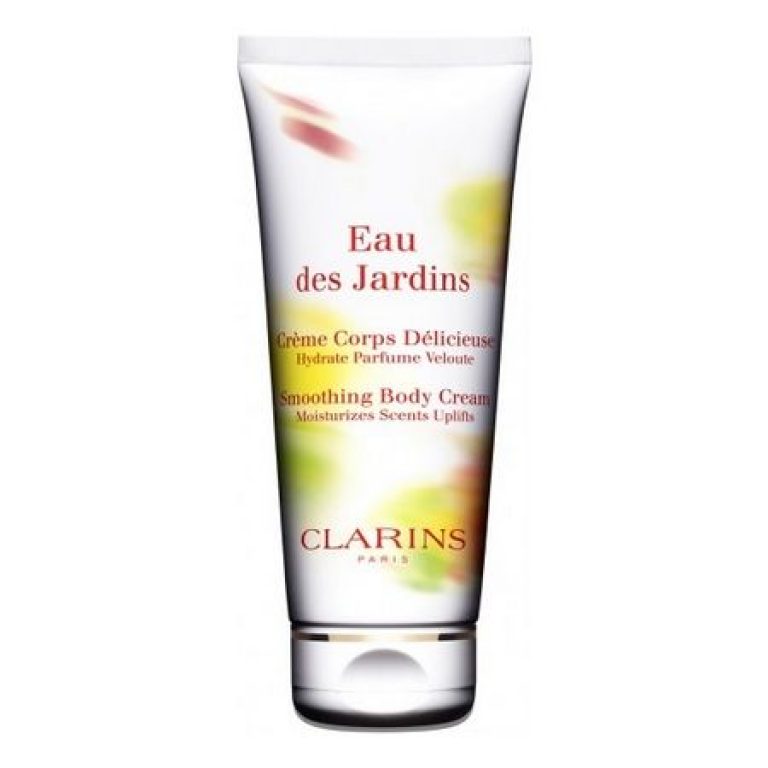 Clarins know-how concentrated in the Délicieuse Eau des Jardins body cream